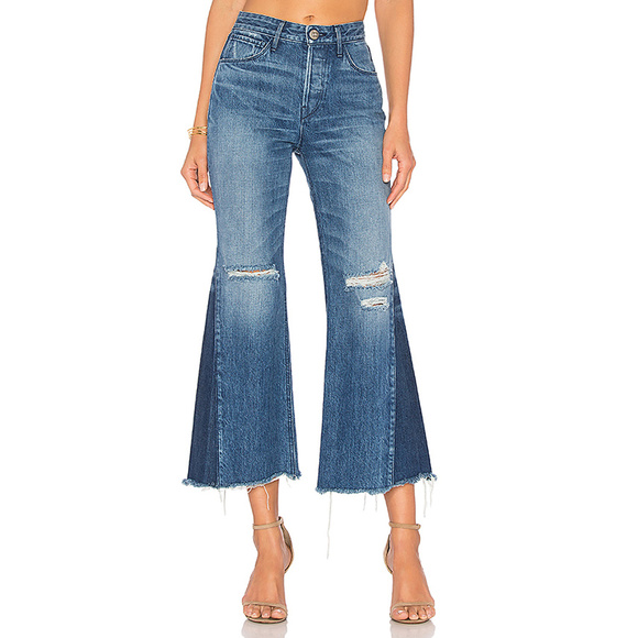 3x1 Denim - 3x1 Higher Ground Gusset Crop Flare Vasto Jeans 28